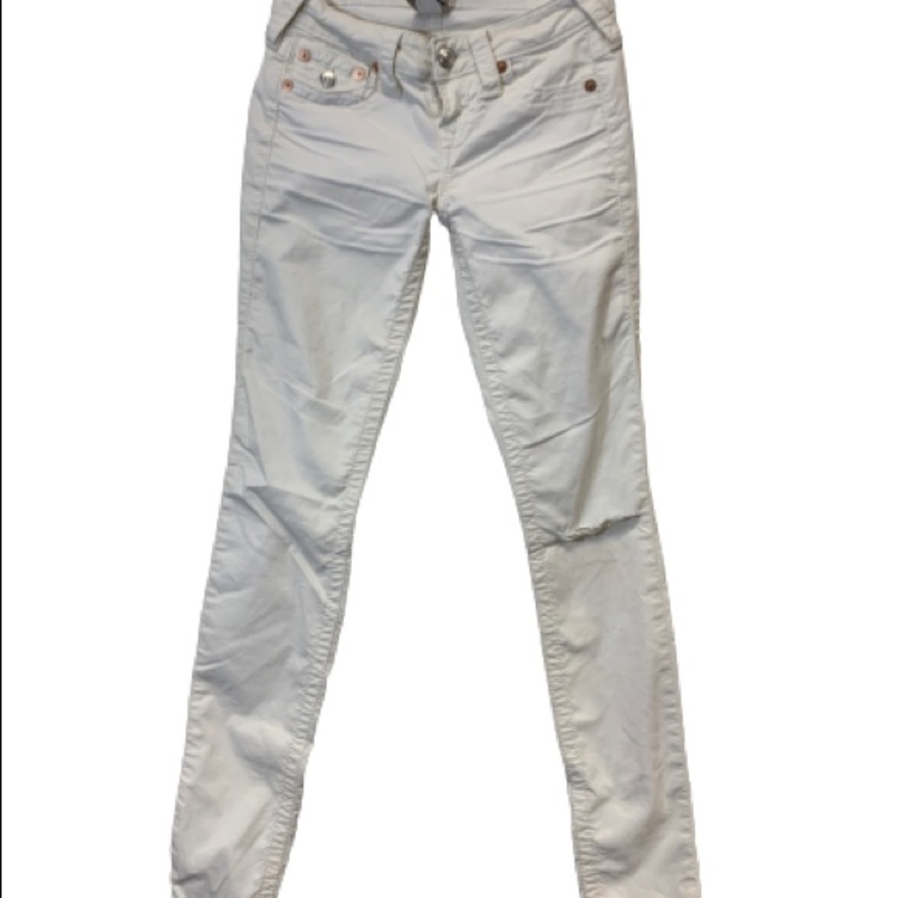 True Religion Women's Jodie White Pants Size 24
